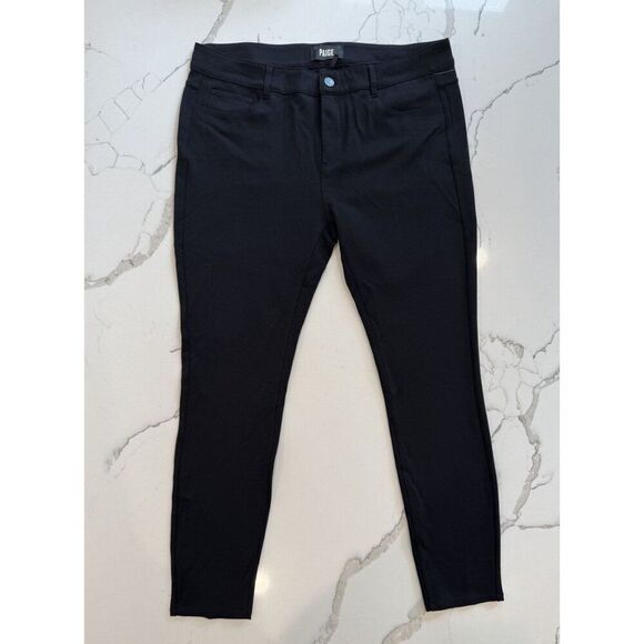 Paige NWT Verdugo Ultra Skinny Pants in Black Overdye Size 32 - Picture 1 of 4